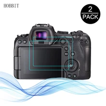 2pcs For Canon EOS R6 R5 Digital Camera LCD Anti-Scratch Water-proof Film 2.5D 9H Clear Tempered Glass Screen Protector EOS R6