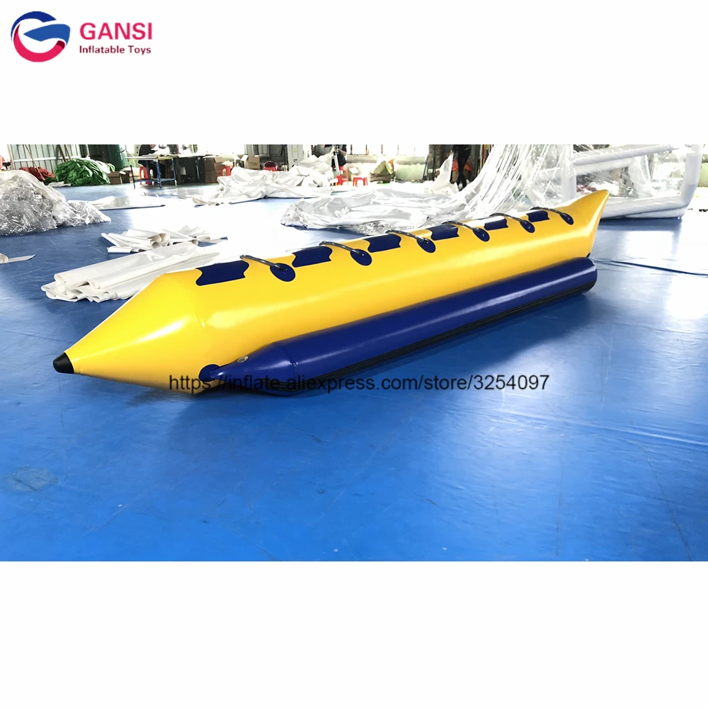 Free Shipping Exciting Inflatable Flying Banana Towable Boat Water Inflatable Banana Boat For Sea Games