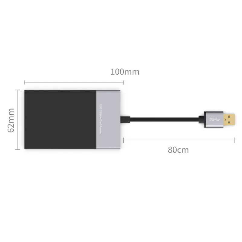 3,0 SD кард-ридер USB CF карта памяти адаптер концентратор считывание карт одновременно для SD, TF, CF, XQD
