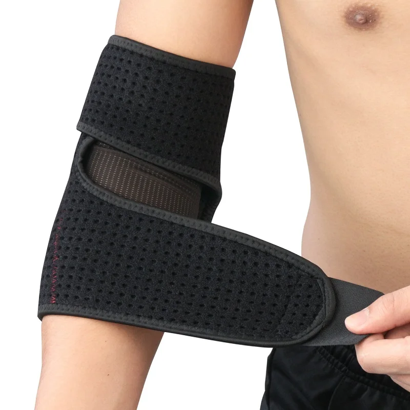 1PCS Sports Elbow Support Bandage Breathable Elbow Pads Basketball Volleyball Gym Adjustable Sports Safety Arm Sleeve Pads 5