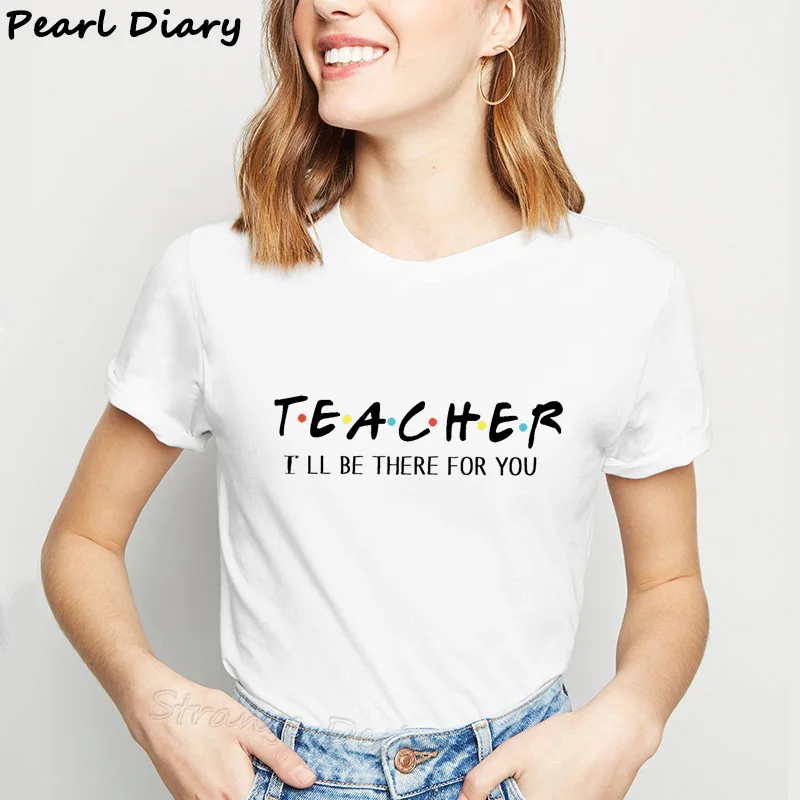 Футболка для учительницы для женщин Harajuku Love Teach, модные женские футболки, одежда для учительницы, Ulzzang, белые футболки с принтом