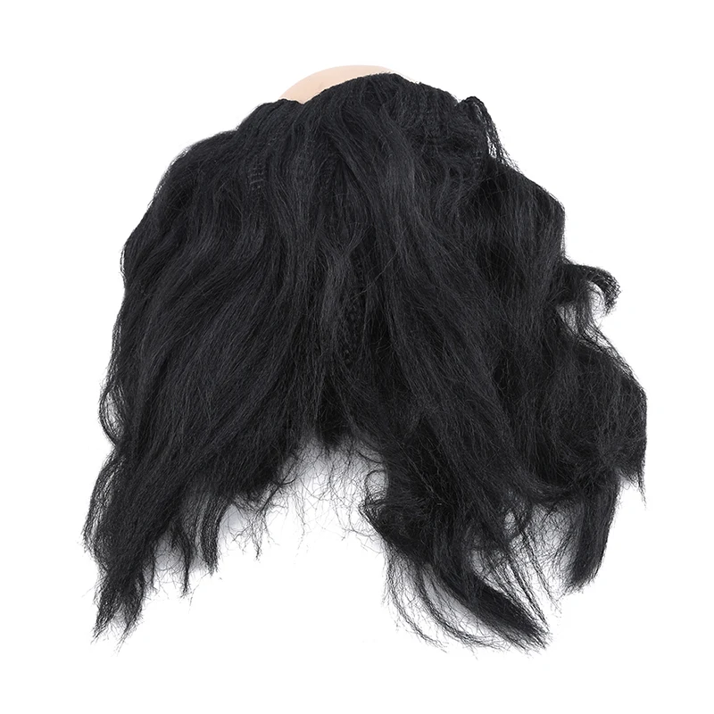 Хэллоуин вечерние косплей реквизит черные серовато-белые маскарадные принадлежности лысый парик старые женские парики Хэллоуин гаджеты для вечеринки
