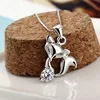 JoiasHome Fashion 925 Sterling Silver Necklace Korean Fox Pendant with Short Clavicle Necklace Valentine's Day Gift ► Photo 2/6