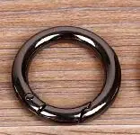 gunmetal 32 mm Более быстрый орнамент легкая сумка-Органайзер металлический ремешок кошелек сумка с кольцом Пряжка металлические кольца Lovk Diy аксессуары модное кольцо - Цвет: gunmetal 32 mm