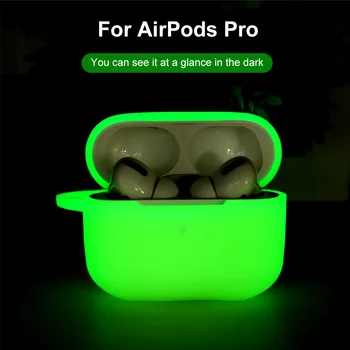 

Earphone Case For Apple AirPods Pro Soft Silicone Cover Bluetooth Earphone Protective Luminous Case For Apple AirPods Pro