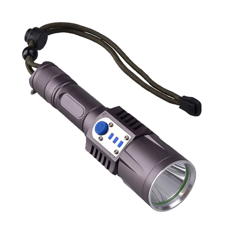 

Rechargeable Flashlight,10W Portable LED Flashlight with Power Bank Function 5 Modes Long Throw USB Rechargeable LED Torch