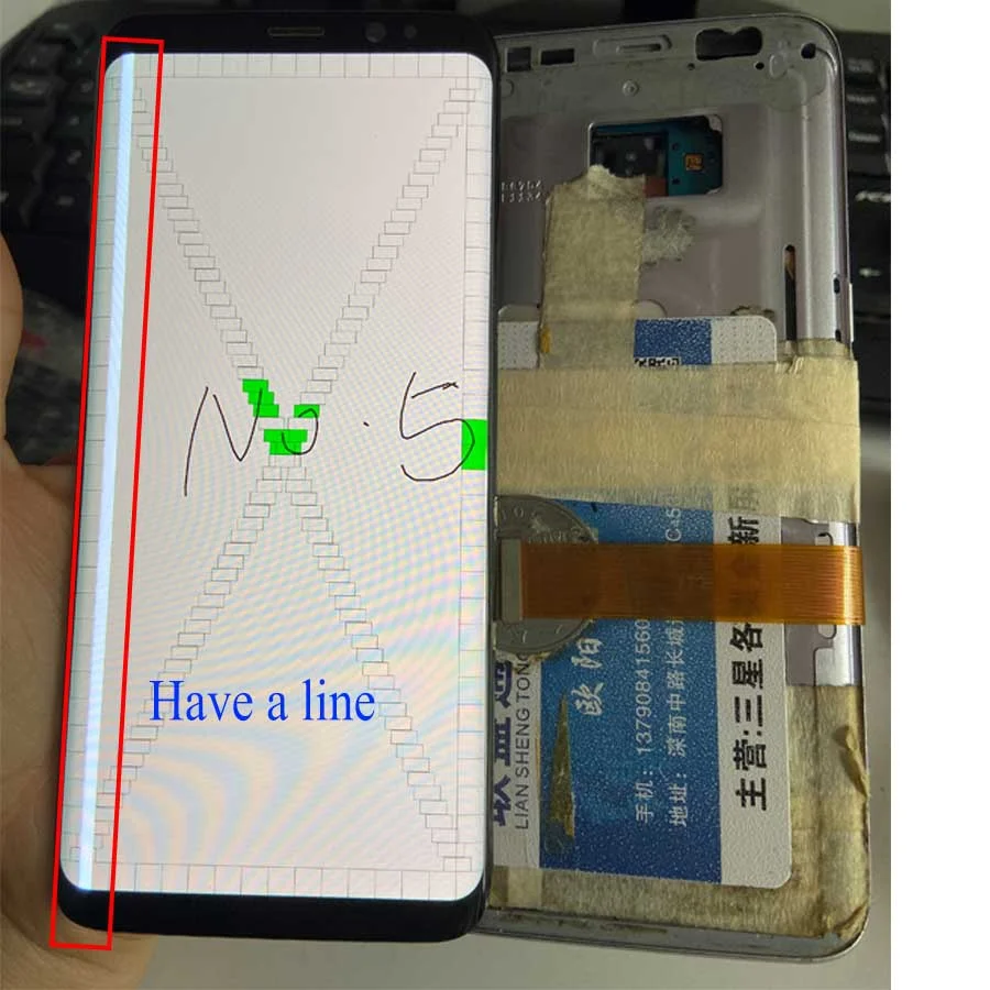 Для samsung S8 Plus, ЖК-экран для ремонта края, стекло, практика G955F, ЖК-дисплей для samsung S8 G950, разбитое стекло, точечный экран