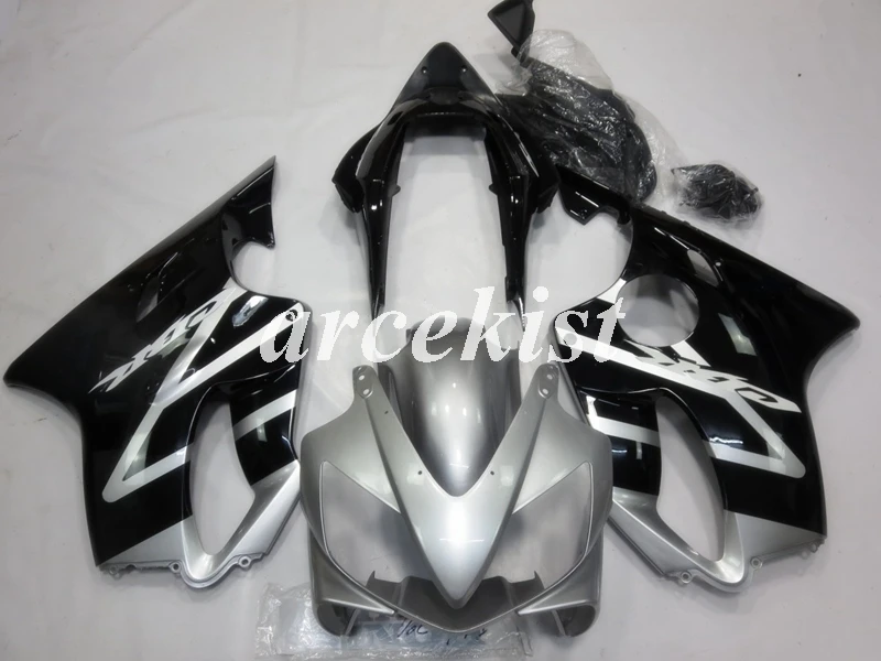 4 подарки литья под давлением новые наборы обтекателей ABS подходят для Honda CBR600 FS F4i 2004 2005 2006 2007 04 05 06 07 Комплект кузова серебристый черный