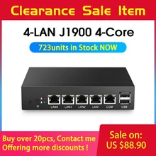 Fanless Mini PC pFsense Celeron J1900 Quad Core 4