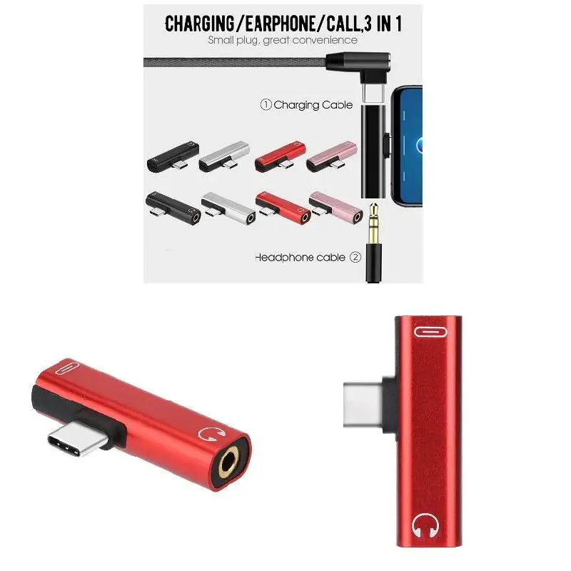 3 в 1 type C USB кабель адаптер зарядки наушников до 3,5 мм разъем аудио для samsung GY88
