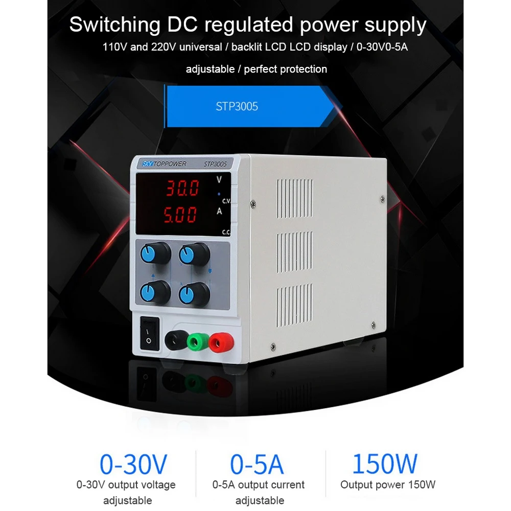 30V 10A Цифровой DC Питание мини Регулируемый лаборатории коммутации Питание 110 v-220 v K3010D ноутбук телефон ремонт паяльная