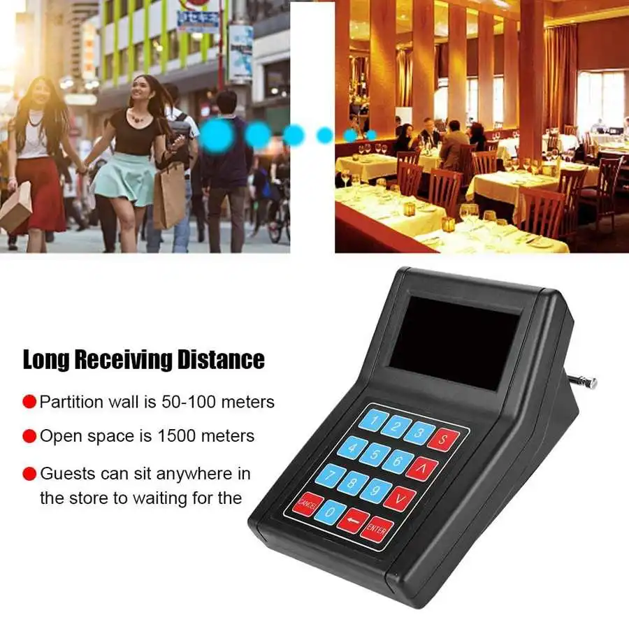 Wireless Calling Pagers System SU-669-S Waiter Pager Call Customer Paging Queue System Meal Extractor Queuing Receivers for cafe