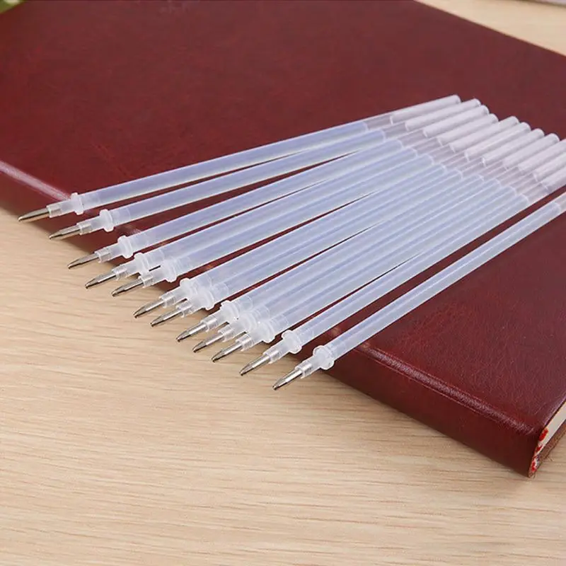 

100Pcs High Temperature Disappearing Pen Fabric Markers Pencil Marker Pens Heat Wrap Fade Out DIY Refill 634B