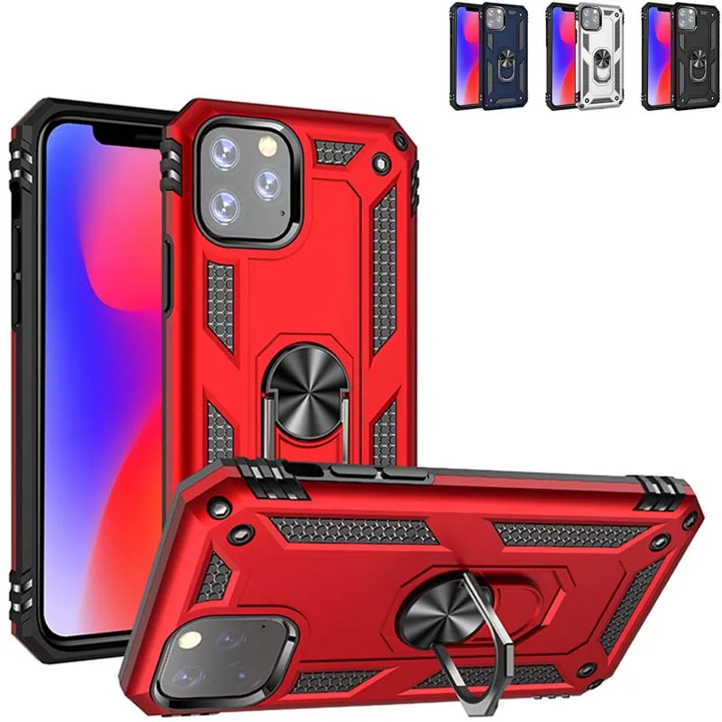 Автомобильный бронированный чехол для iPhone 12 11 Pro Max XS XR 7 8 Plus SE противоударный