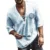 Men's Casual Blouse Cotton Linen Shirt Loose Tops 24