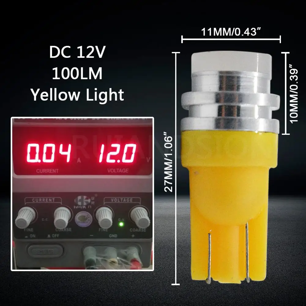 Светодиодная лампа T10 с клиновидным цоколем 3D COB чип LED W5W 2825 158 192 168