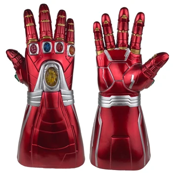 

LED Iron Man New Avengers Endgame Tony Stark Arm Glove Marvel Superhero Toy Collection Props Deluxe Cosplay LED Gloves Toy
