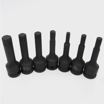 

8pcs/set 1/2 Inch Socket Wrench 78mm M5-M18 Vanadium Steel Drive Bit Hand Tool