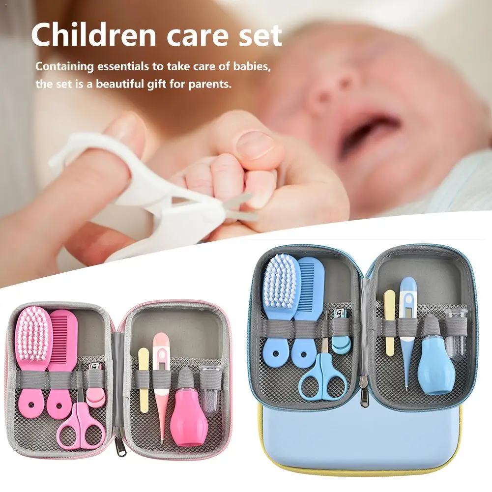 8 шт. портативный набор для ухода за ногтями кусачки электронный термометр медицинский набор для детей