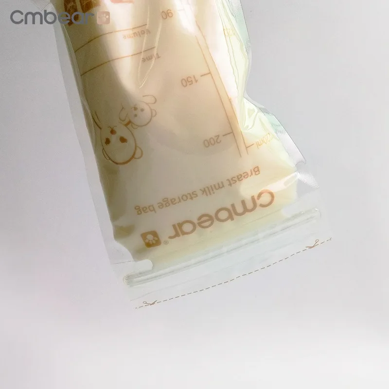 Cmbear 30 штук 220 мл молочный морозильник сумки для мам молоко детское питание пакет для хранения грудного молока детские безопасные сумки для кормления