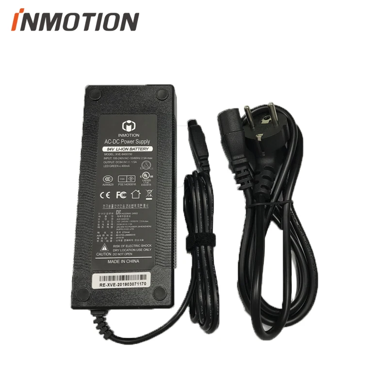 Оригинальное зарядное устройство для Inmotion V10 V10F самобалансирующийся самокат Одноколесный Электрический скейтборд 84 в литий-ионный аккумулятор зарядное устройство источник питания