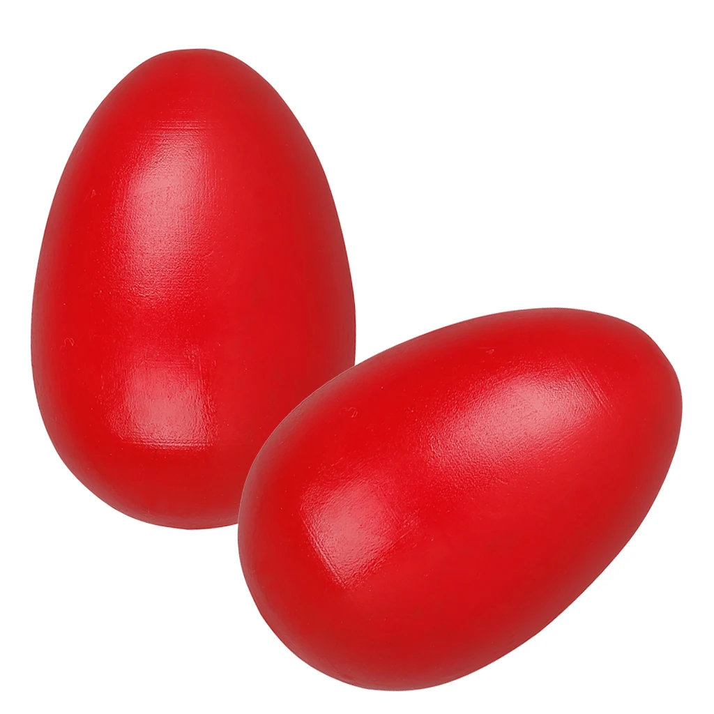 1 Pair Musical Toys Wooden Sand Eggs Kids Baby Shake Toys Gifts Comfor Grip