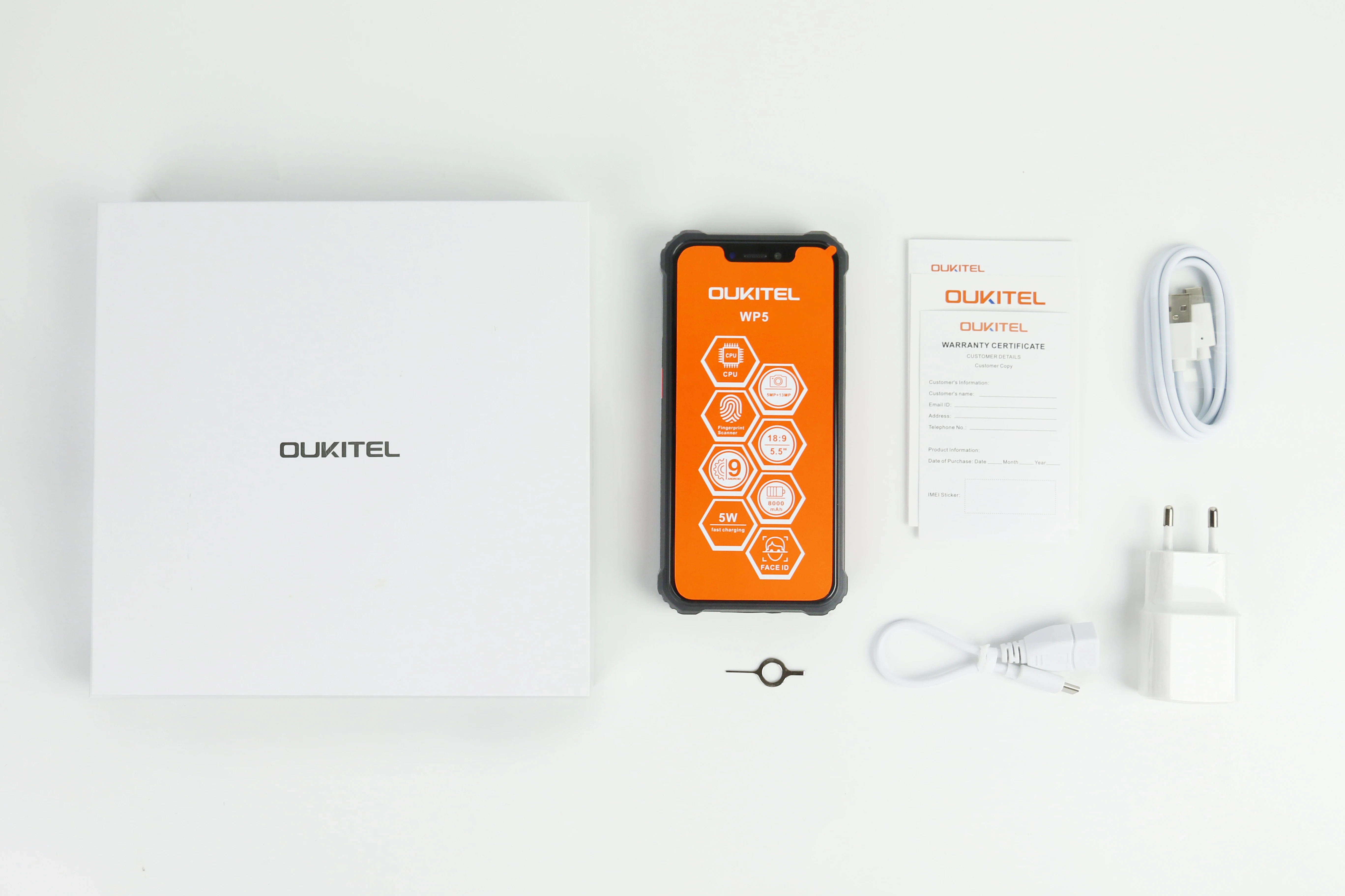 OUKITEL WP5 4Г Защищенный Смартфон IP68 5 дюймовый 4G водонепроницаемый MT6761