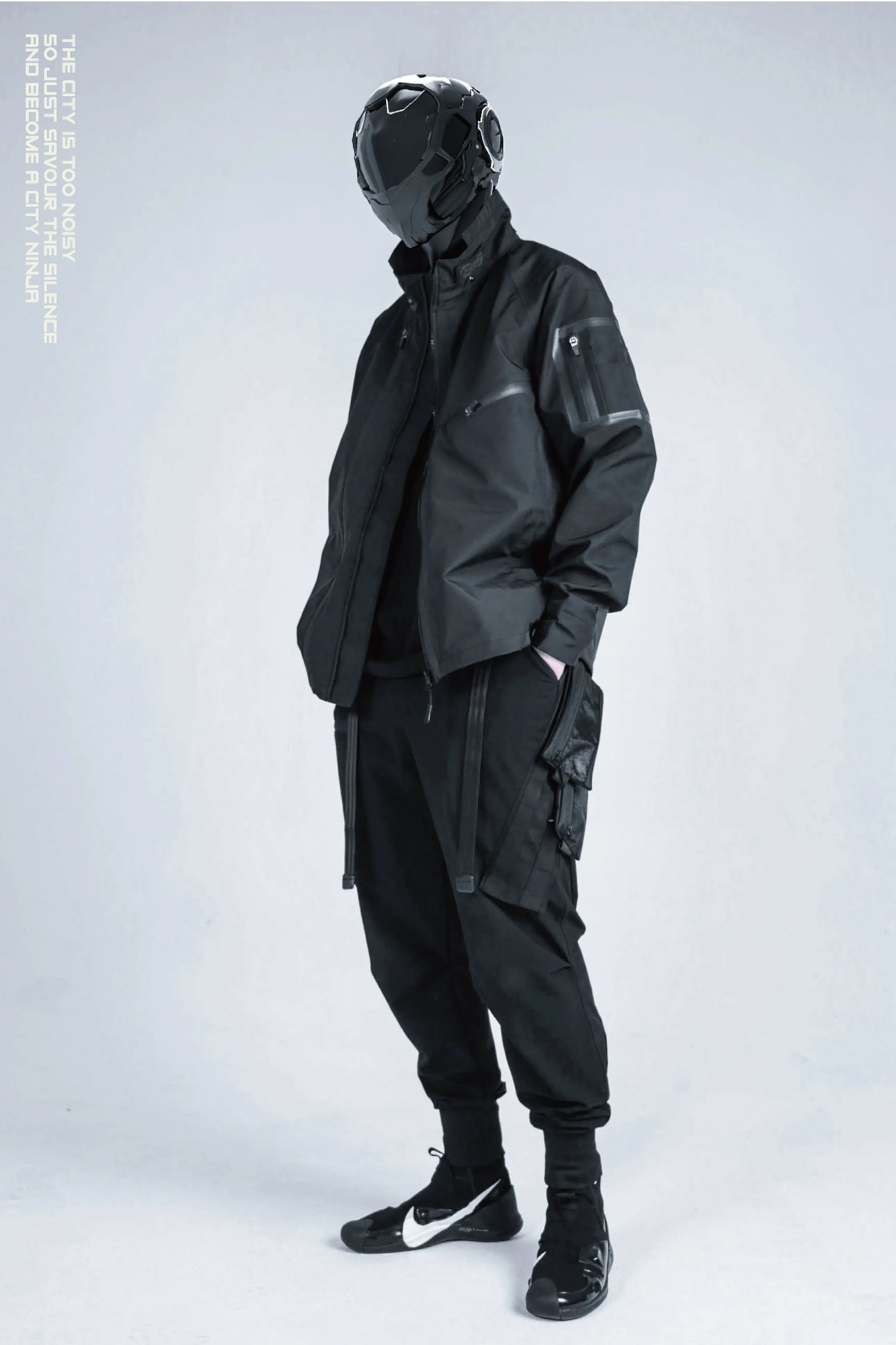 Functional pants with double side molle silenstorm techwear ninjawear