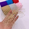 Tulle Roll Shiny Crystal Golden Grid Gauze Organza Ribbon 6cm DIY Hairbow Brooch Accessories Handmade Tape Packing Riband 25Yard ► Photo 3/6