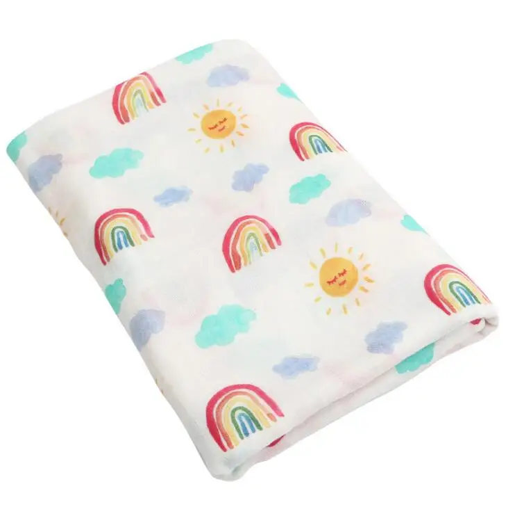 Детское одеяло s банное полотенце для новорожденного Пеленальное Одеяло s детское одеяло многофункциональное тонкое одеяло 120*120 см с животным принтом BHB015