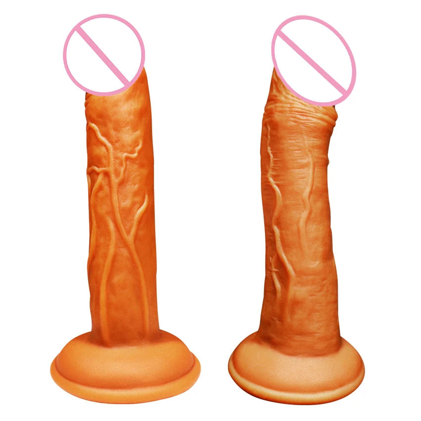 Gold Super Huge Dildo Realistic Silicone Big Dick Vibrator Masturbator G-Spot Anal Plug Glass Vibrators Sex Toys For Bisexual | Красота и