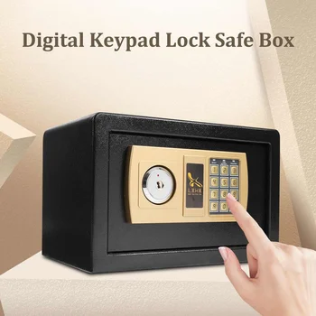 

Luxury Digital Depository Drop Cash Safe Box Jewelry Home Hotel Lock Keypad Black Safety Security Box 2018 Brand New