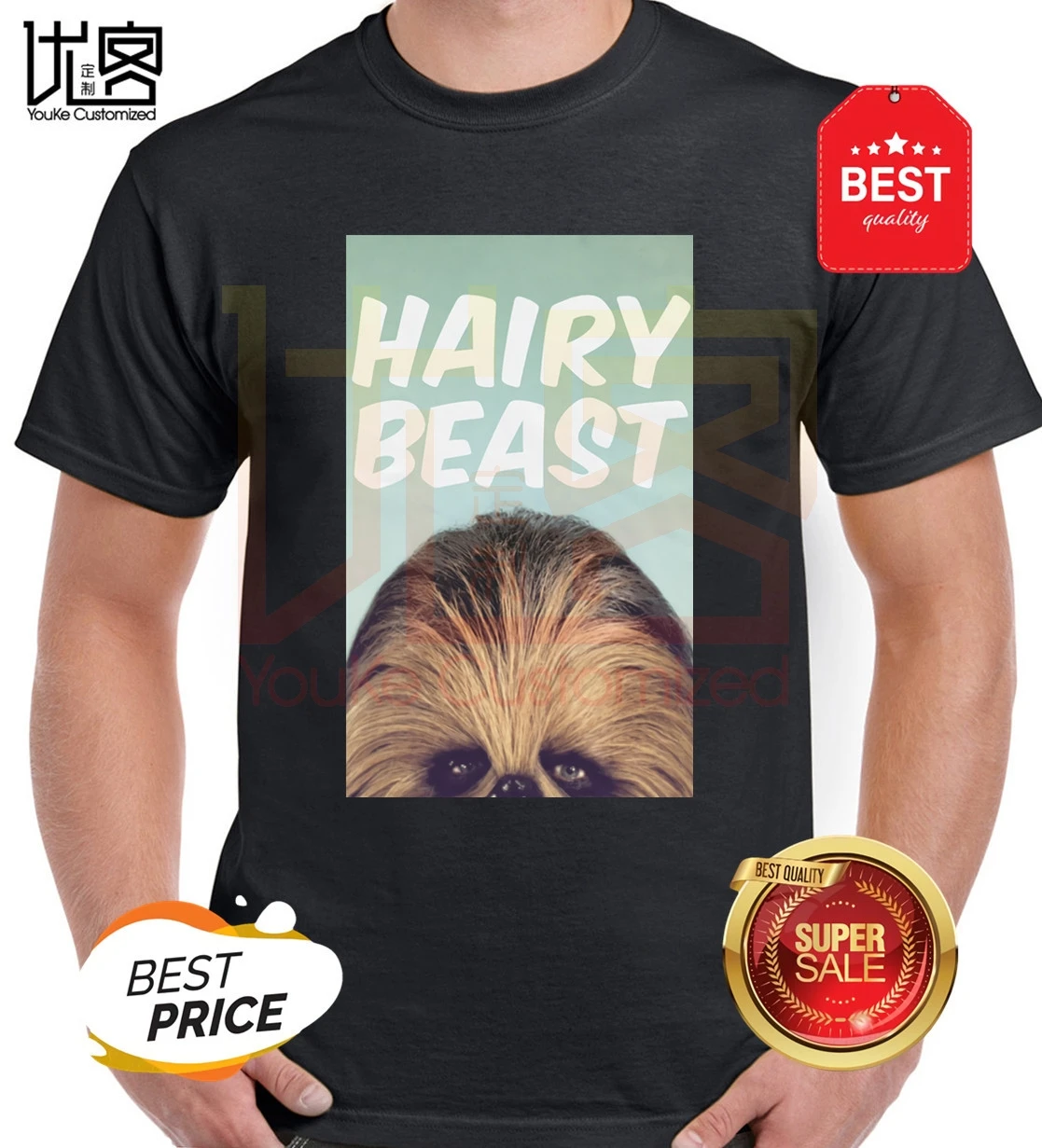 Chewbacca забавная ретро-футболка с героями комиксов из мультфильма Звездные Войны