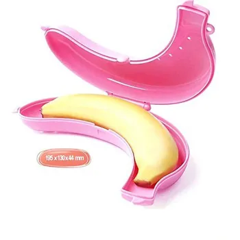 

New Nut Storage Cases Banana Case Box Portable Food Container Outdoor Travel fruit Banana Protection Candy Nut Storage Cases