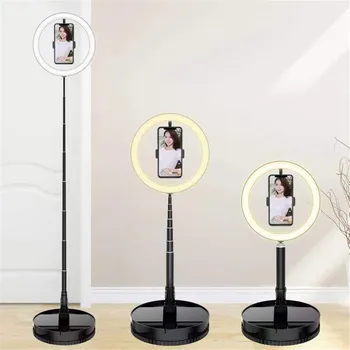 Günstig Fotografie Dimmbare LED Selfie Ring Licht Youtube Video Live Foto Studio Licht Mit Telefon Halter
