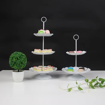 

2 tier and 3tier new tray white cake tools for dessert table party decoration cake stand