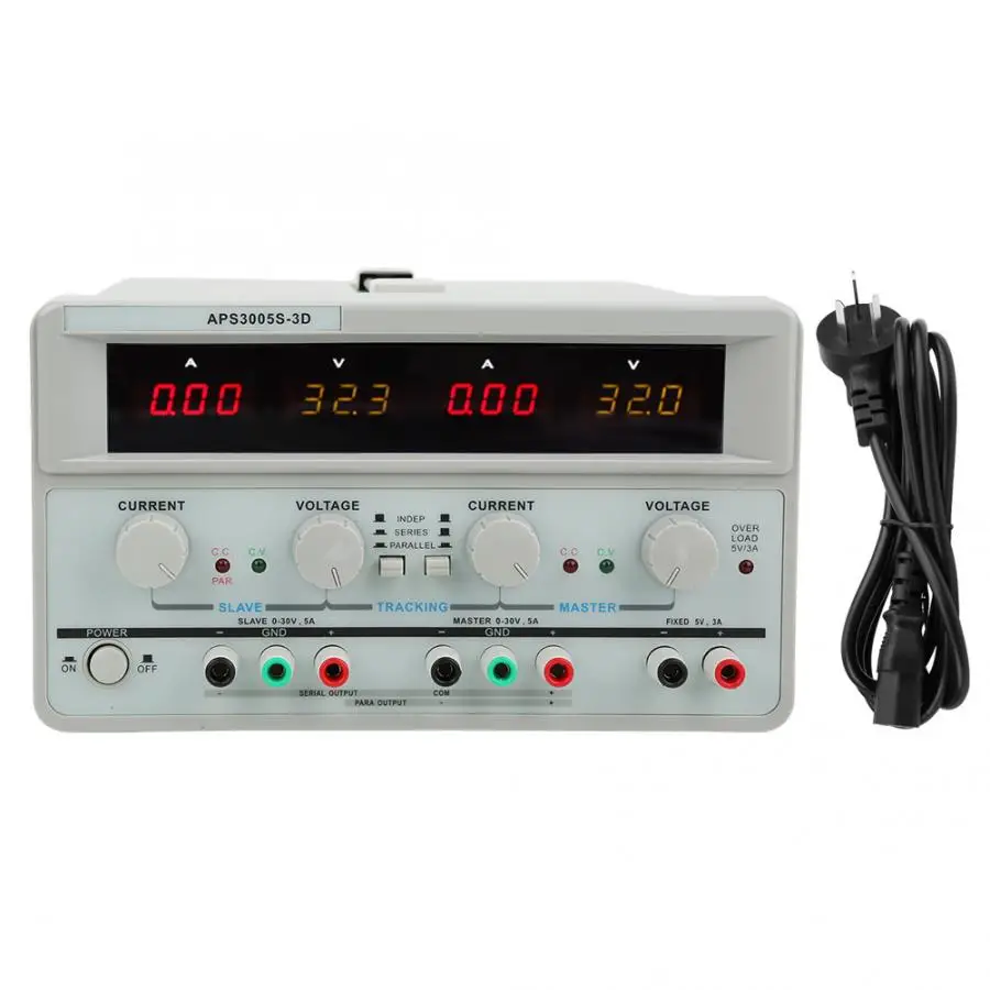 AU 220V DC регулятор APS3005S-30 V 5A Регулируемый двойной DC стабилизатор источник питания DC регулятор Линейный источник питания
