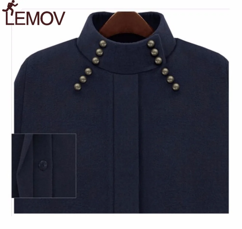 Женская зимняя Водолазка с длинным рукавом винтажное платье в английском стиле шерстяные пальто свободный высокий уличный роскошный зимняя накидка