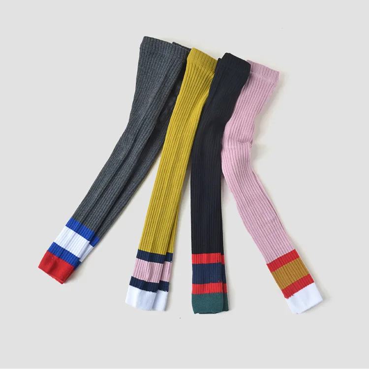 

He zi dream Origional Spring And Autumn New Style Crawler Combed Cotton Mixed Colors Article Thread CHILDREN'S Ninth Pants Fashi