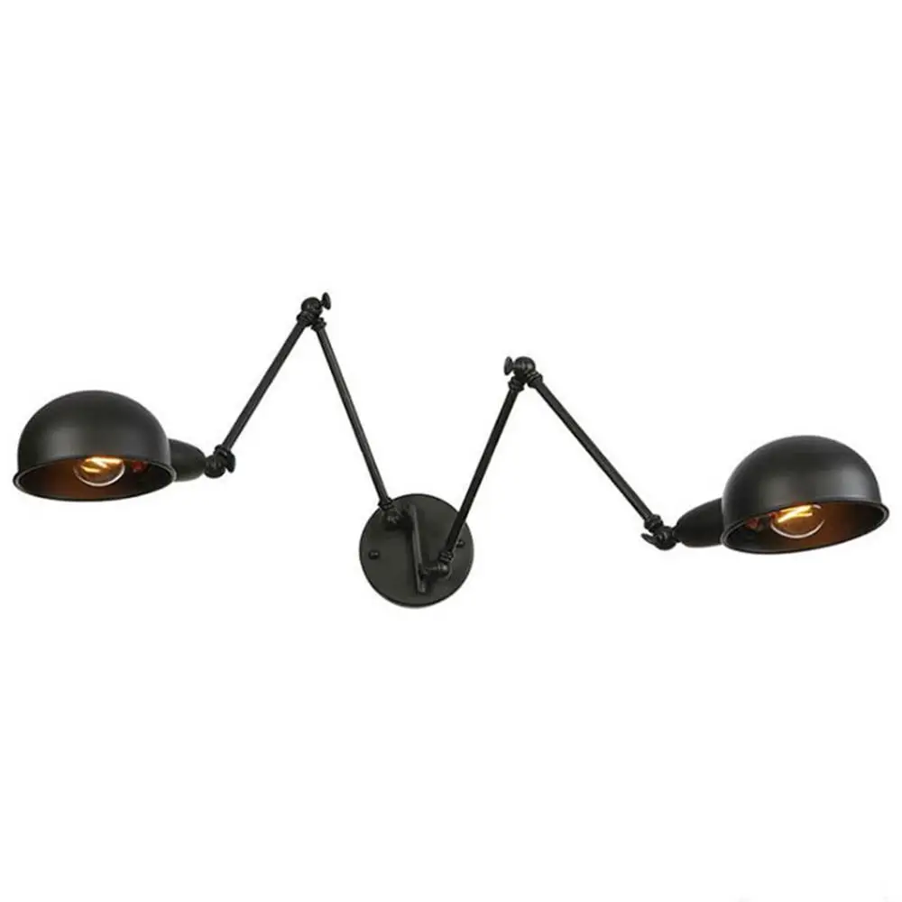 Double Swing Arm wall Lights Bedside novelty indoor lamp modern Wall Sconce bedroom wall lamps Reading Light E27 lighting decor
