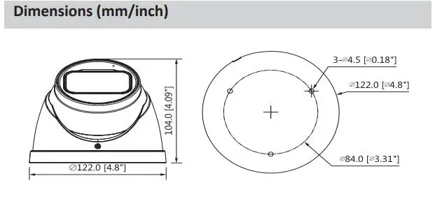 Dahua HDCVI 2MP HAC-HDW1200T-A Встроенный микрофон купольная камера HD 2,7-12 мм Моторизованный объектив Smart IR