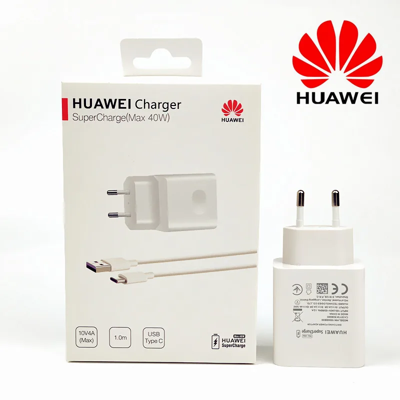 Huawei mate 30 Pro Supercharge зарядное устройство 40 Вт Быстрая зарядка Usb настенный адаптер для Nova 5t 5 P20 P30 pro Honor 20 V20 10