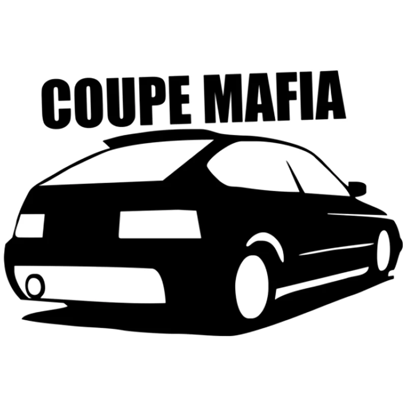 

Coupe Mafia Car Stickers Motorcycles Bumper Rear Windshield Laptop Suv Cover Scratch Decals Auto Exterior Accessories KK15*10cm