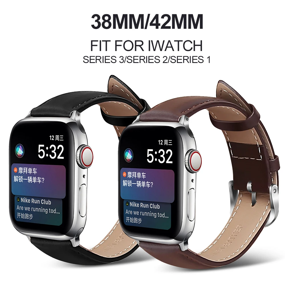 Новые винтажные Кожаные Ремешки для наручных часов аксессуары iwatch браслет Apple watch