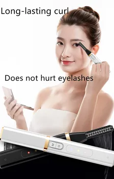 

Electric Heated Eyelash Curler Portable Makeup Long Lasting Natural Eye Lash Curler Heating Beauty Tools shaping eyelash curler