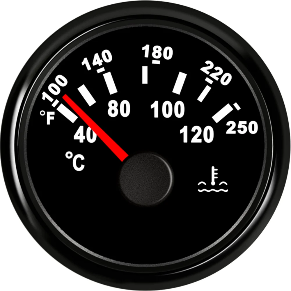 1pc Water Temp Gauges 52mm Water Temperature Meters 9 32v Fit for Auto