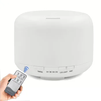 

Ultrasonic air humidifier for home 0.5/1L aroma diffuser with 7 color light maker for office