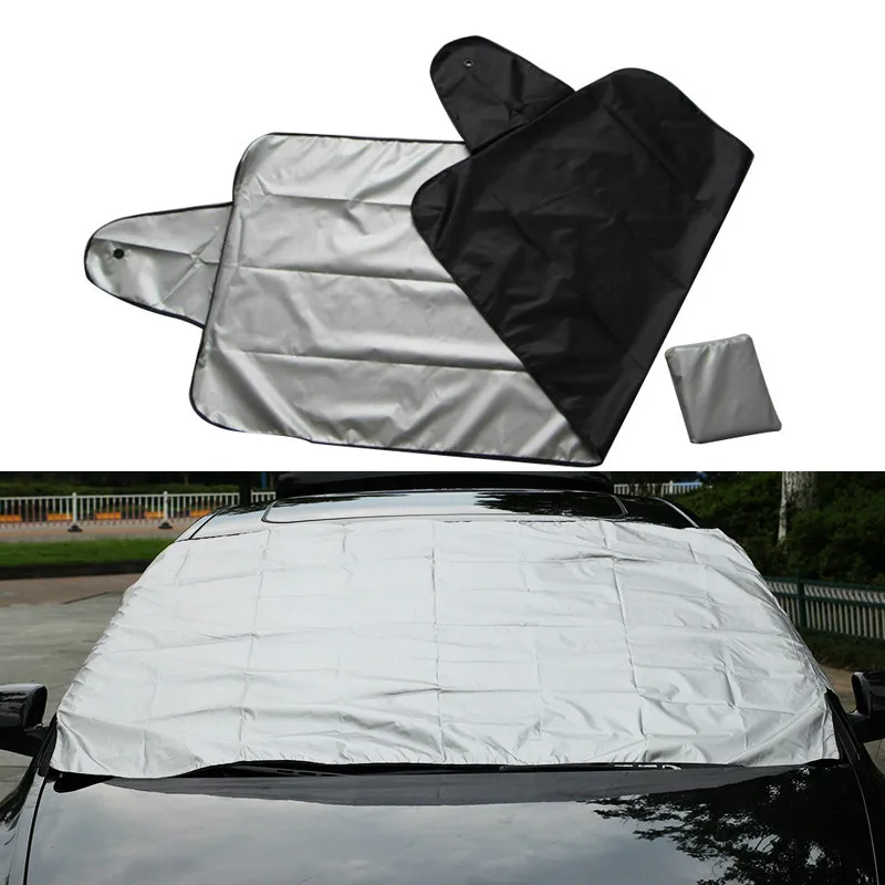 Protector De Parabrisas Magnético QWORK - Tamaño 145x113 Cm, Impermeable, Anti-UV Y Antipolvo