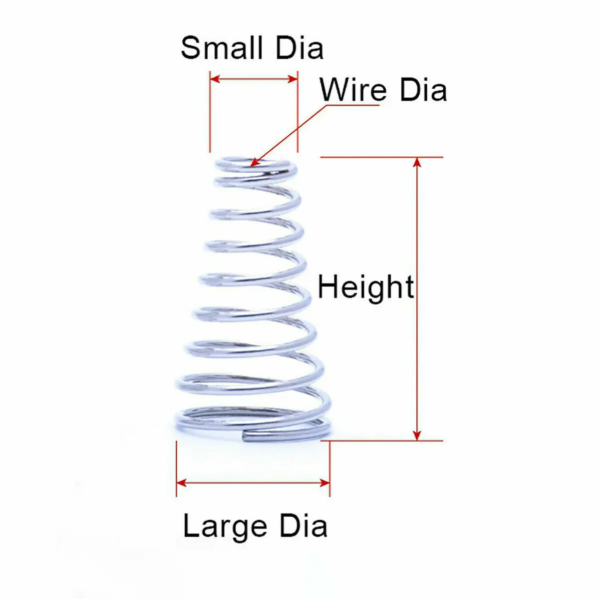 1PCS Compression Springs 0.7mm Spring Wire Dia 4 13mm OD 300mm Length-in Springs From