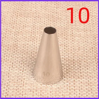 

10# round Hole Cream Decorating Mouth DIY Cake Baking Tool Small Number 304 Stainless Steel
